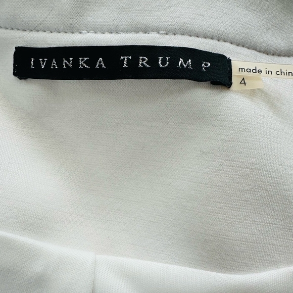 Women Blazer IVANKA TRUMP Black White Colorblock Zip Front Long Sleeve Cardigan - Picture 6 of 7